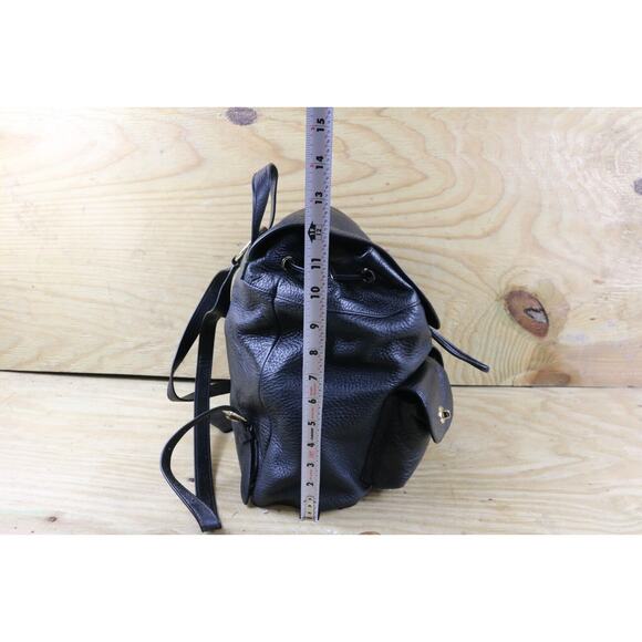 Coach Backpack Womens Black Pebble Leather Billie Turnlock F37410 2016 Handbag - Picture 11 of 11